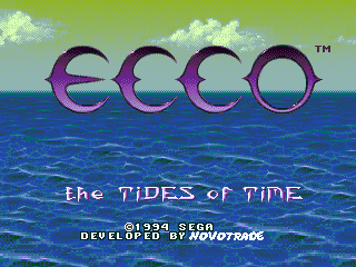 Ecco - The Tides of Time (Europe) Title Screen